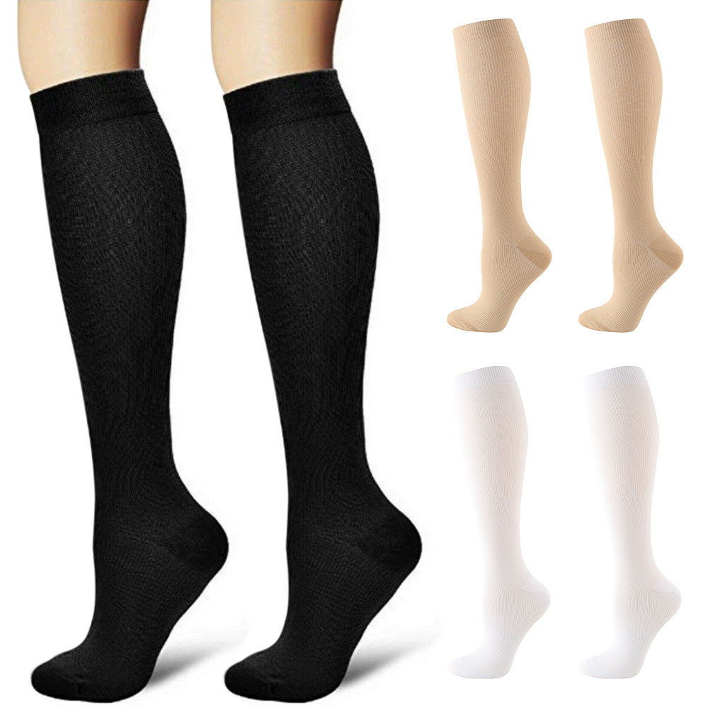 3 Pair Knee-High Socks for Support and Comfort During Sports Travel Daily Wear
