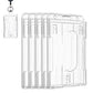 5 Pcs Clear PC Double Slot ID Card Holder