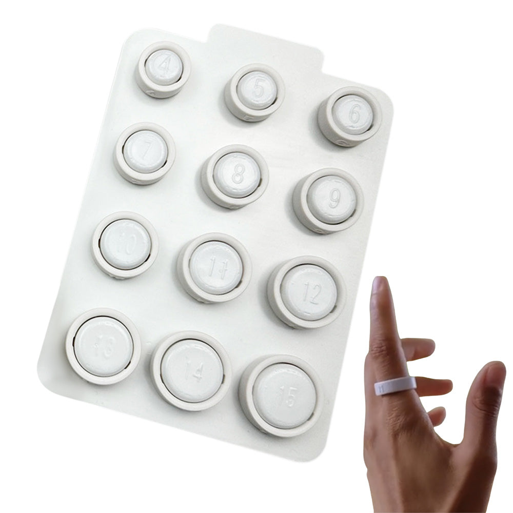 12-Piece Ring Sizer Set Compatible With Oura Ring 4 Unisex