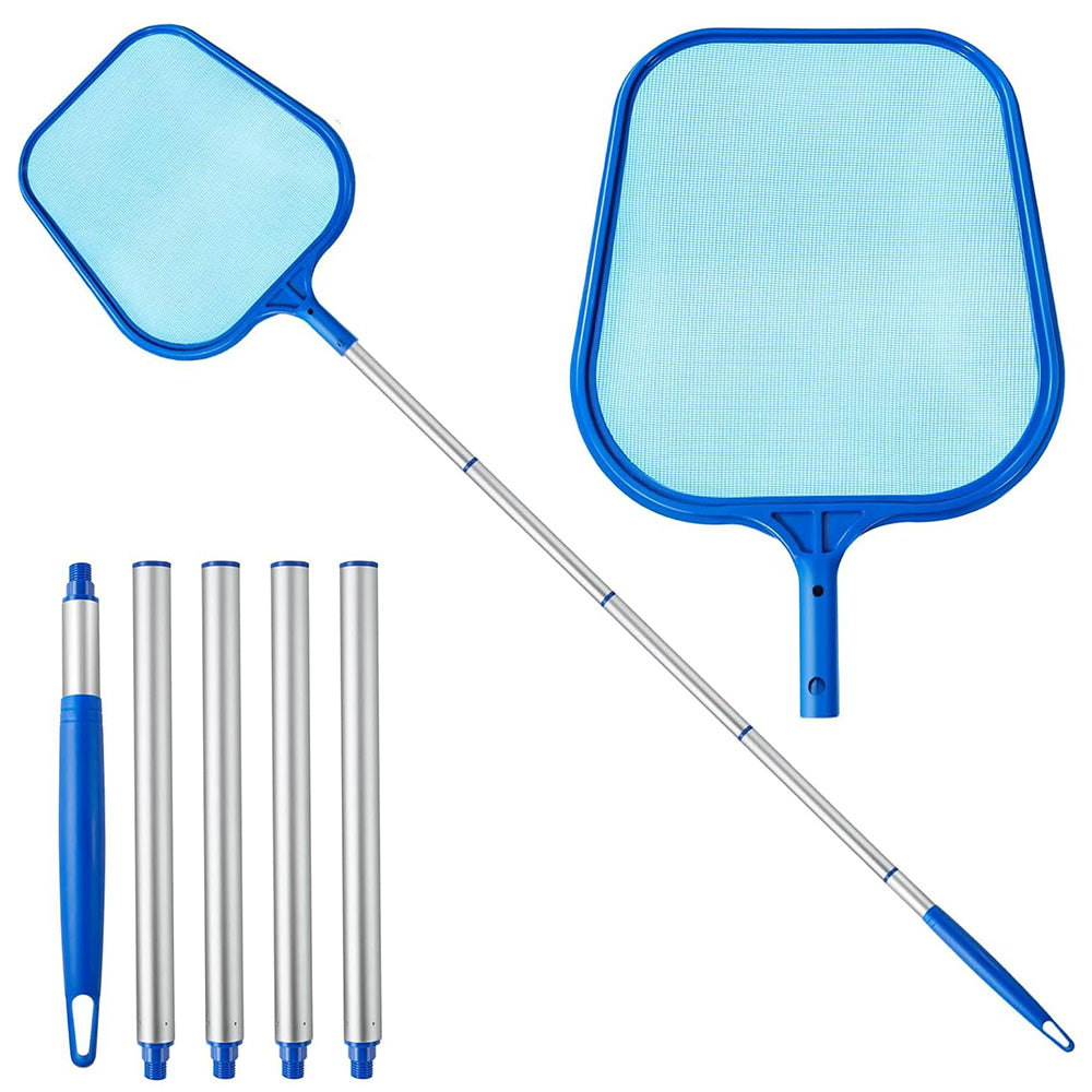 Pool Skimmer Net Pool Net with 5 Pole Sections for Swimming Pools Spas Hot Tubs