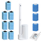 50Pcs Disposable Toilet Brush Cleaning System Replacement Sponge Head