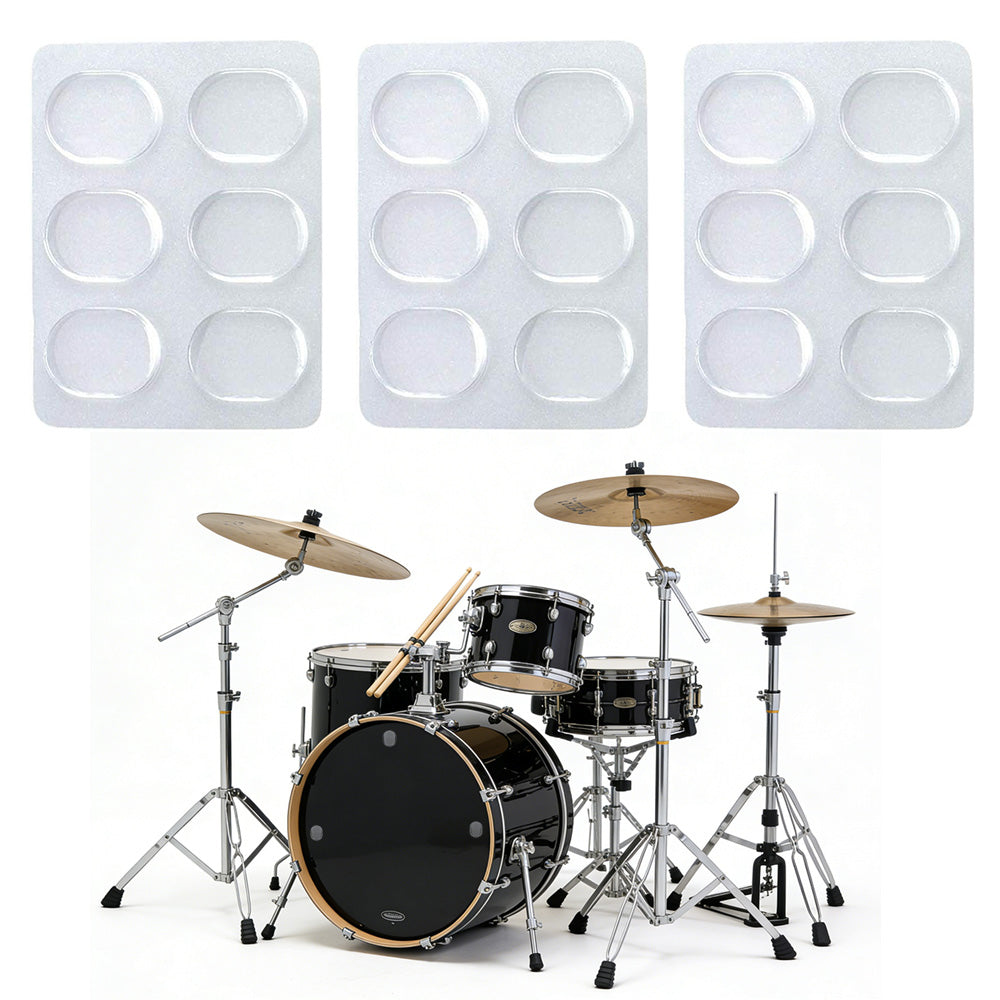 18PCS Drum Dampeners Gels Pads Soft Drum Dampeners for Cymbals Tone Control