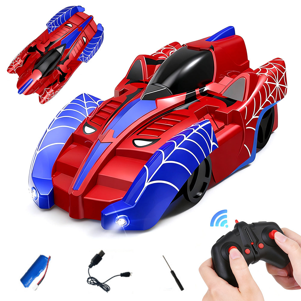 Wall Climbing Remote Control Car 360-degree Rotating RC Stunt Car with Headlight