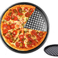 Non Stick Pizza Pan Crisper Tray Carbon Steel Round Oven Bakeware with Holes