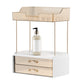 4 Tier Cosmetics Storage Organizer Large Capacity 2 Drawers for Skincare and Makeup