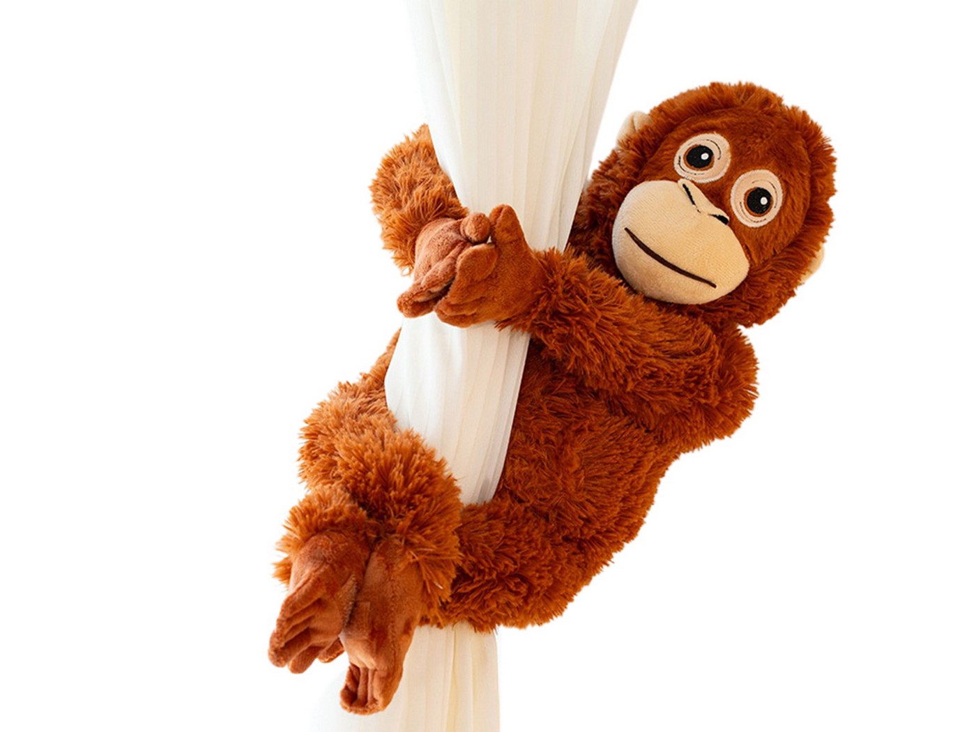 Monkey Plush Toy Orangutan Stuffed Animal Soft Cuddly Doll for Kids Adults