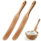 2 Pack Wooden Spatulas for Baking Mixing Sourdough and Cooking