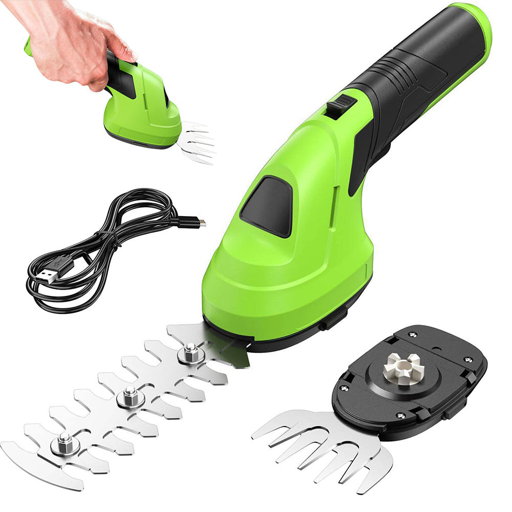 2 in 1 Green Cordless Garden Trimmer