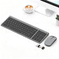 Wireless Keyboard and Mouse Set Triple Modes Bluetooth  Rechargeable For Tablet PC