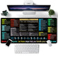 Excel Cheat Sheet Desk Mat Non-Slip Excel Shortcuts Mouse Pad Shortcuts Mouse Mat