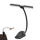 Dual Head Foldable LED Reading Clip Light with Adjustable Brightness