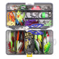 169PCS Fishing Lures Kit Set Two Layers Tackle Box With Fishing Baits Fishing Plier