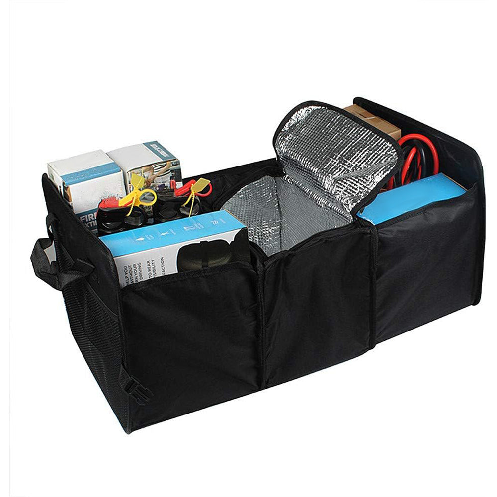 Car Storage Box Oxford Fabric Organizer Insulation Compartment Vehicle Storage Box