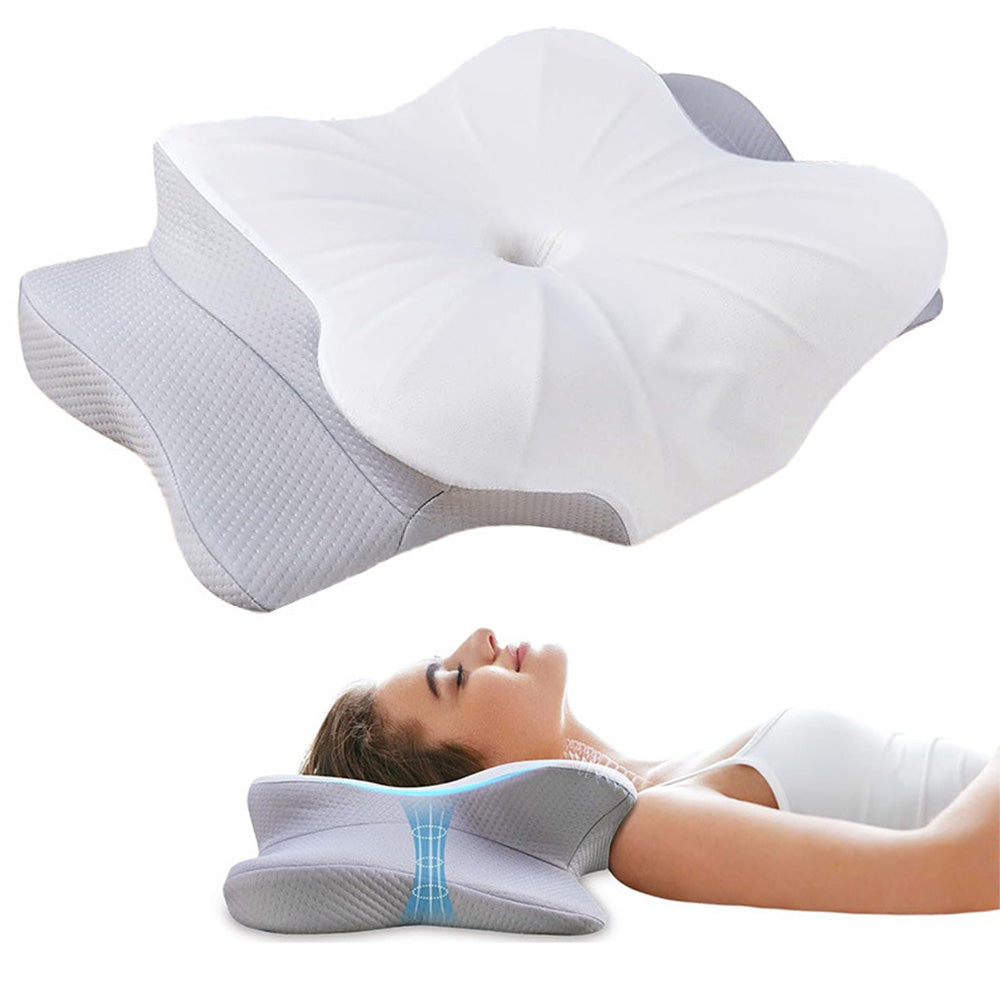 Neck Pillow Memory Foam Pillow for Cervical Side Back Stomach Sleeper