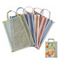 5 Pack Mesh Zipper Pouches A4 Storage Bags with Handle for Puzzles Blocks Toys
