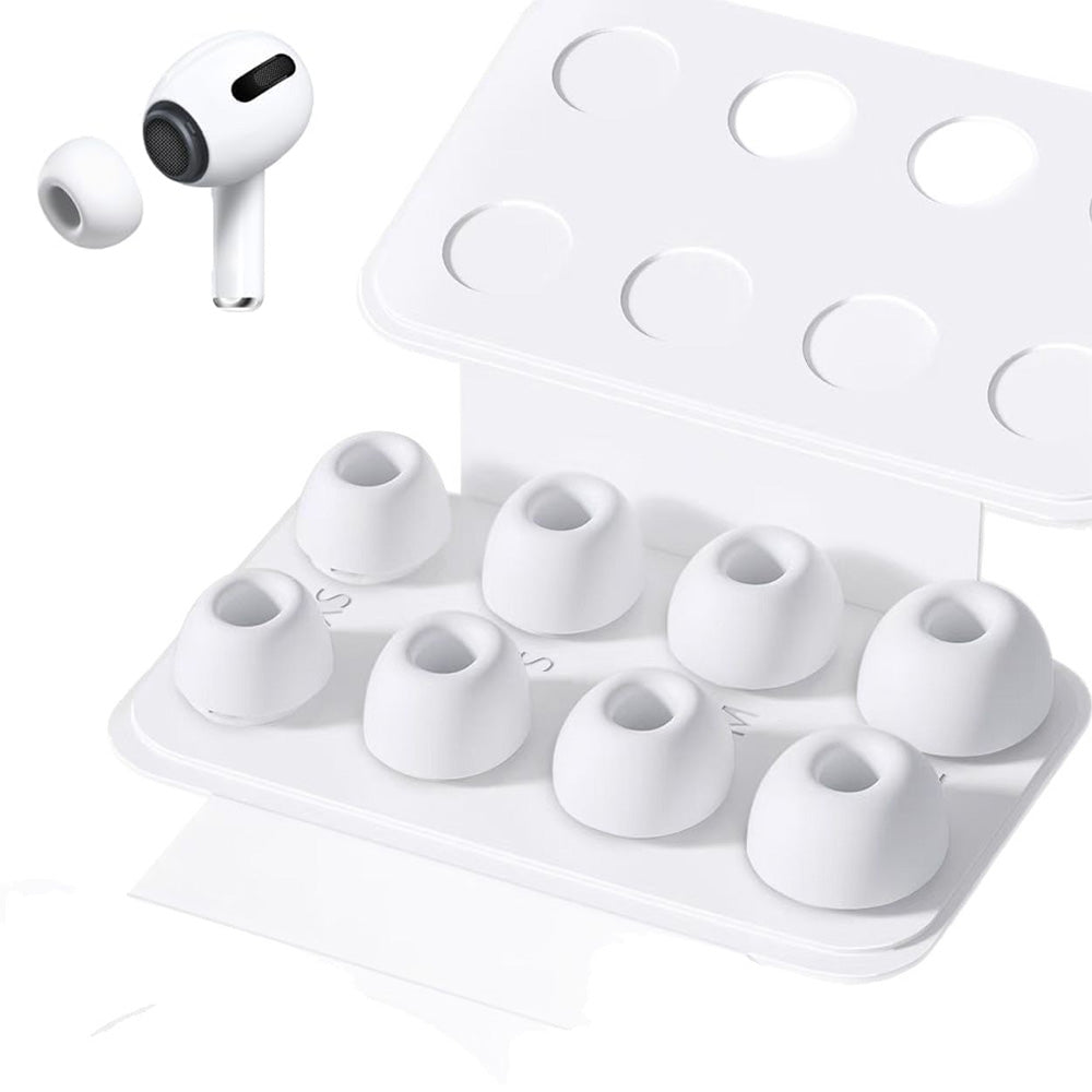 Replacement Ear Tips 4 Pairs For AirPods Pro 2nd 1st Generation With Portable Storage Box