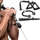 4 Piece Home Gym Cable Attachment Set with 2 Hooks and Tricep Rope