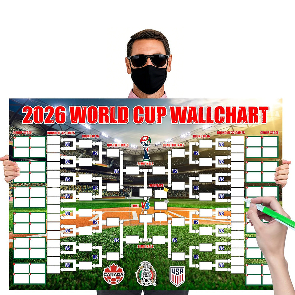 2026 World Cup Backdrop Banner Soccer Party Decoration Fabric Background for Football Theme Event