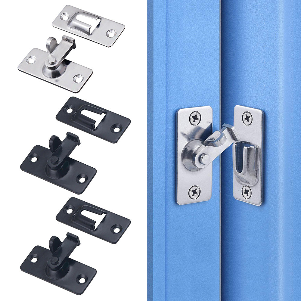 4 Pcs 90-Degree Stainless Steel Corner Door Lock