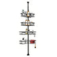 No-Drill Floor-to-Ceiling Corner Shower Caddy Adjustable Bathroom Storage Rack