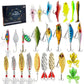 24-Piece Fishing Lure Gift Set with Assorted Sizes and Shapes