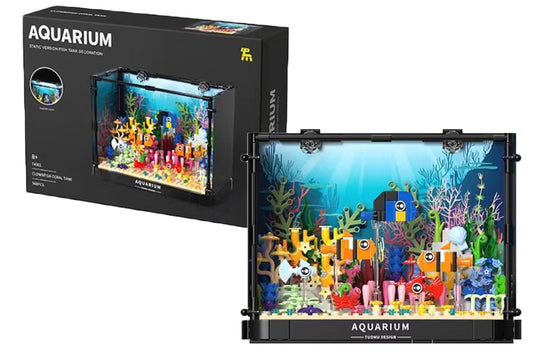 570pcs Lighting Aquarium Building Blocks Fish Tank Building Block Set