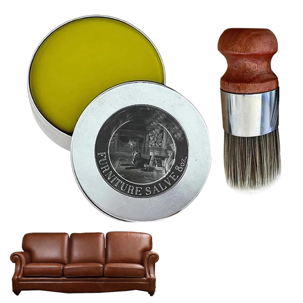 Leather Care Cream Leather Salve for Furniture Repair Tool with Brush