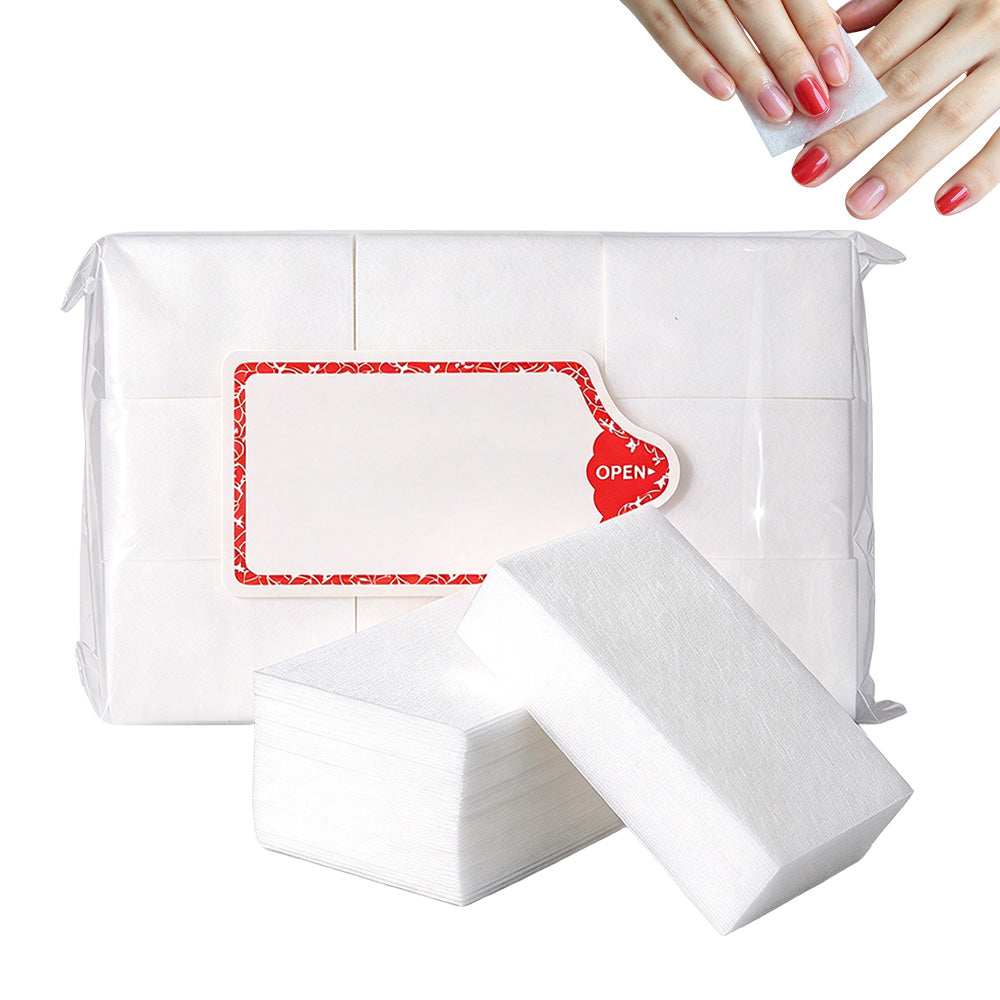 1000 Pack Lint Free Cotton Nail Wipes Manicure Cleaning Pads