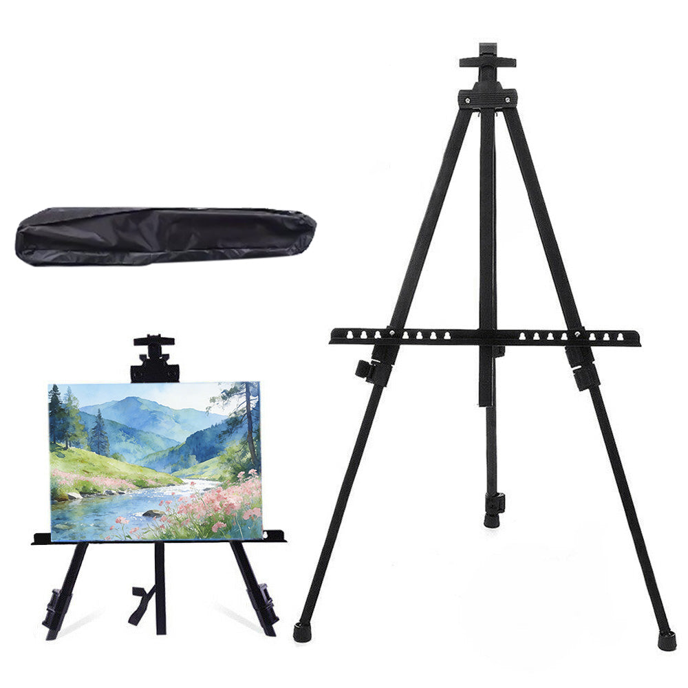 Heavy Duty Metal Adjustable Artist Field Display Easel Folding Tripod Stand