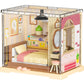 DIY Miniature Dollhouse Kit 3D Puzzle Dollhouse Toy with Dust Cover and Light