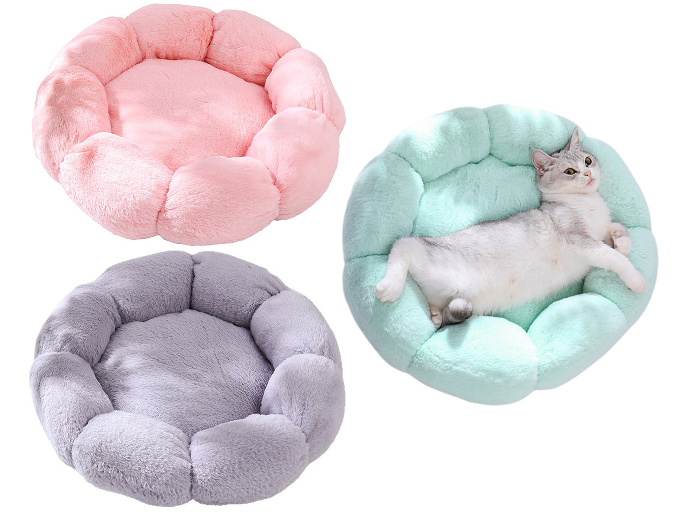 Flower Shape Pet Bed Cat Beds Dog Bed Cats Calming Pet Beds Round Dog Bed