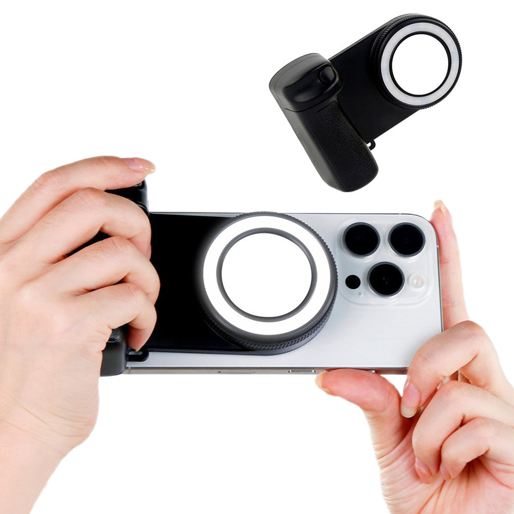 Fun Shot Phone Camera Shutter Grip With Bluetooth Remote For iPhone Android