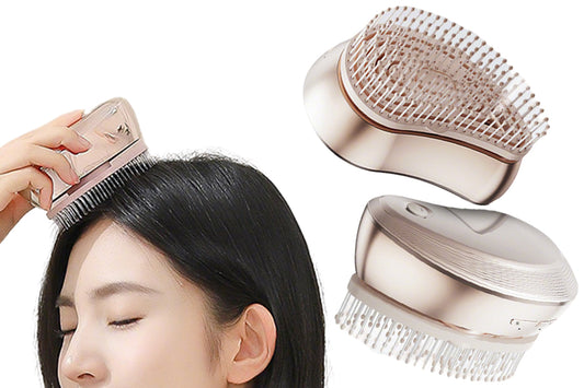 Electric Mist 2 Speeds Vibration Massage Hair Comb for Scalp Care