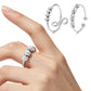 3Pcs Stainless Steel Spinner Rings Fidget Ring Set for Focus for Students and Office Workers