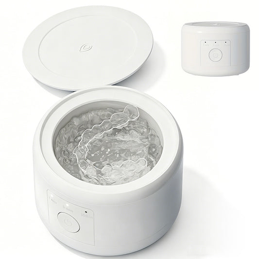 Retainer Cleaner Machine for Night Guards, Aligners, and Jewelry with 180ML Capacity
