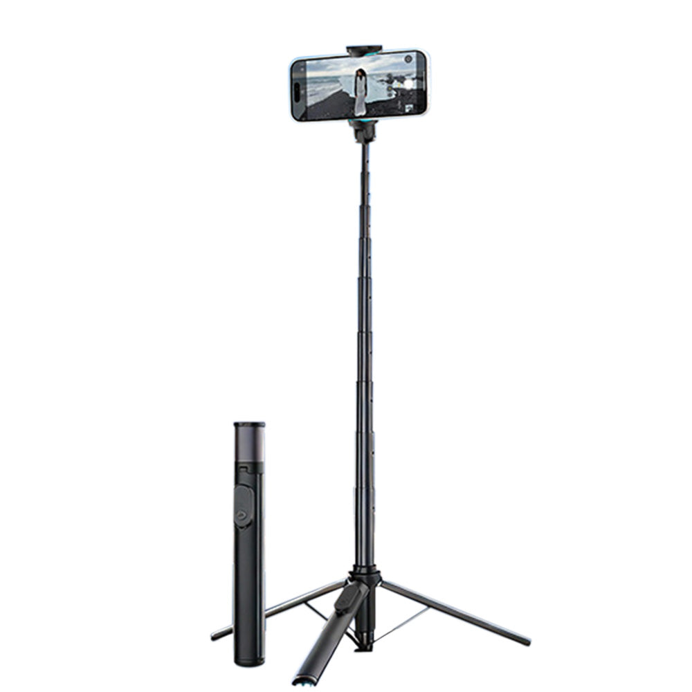 Bluetooth Selfie Stick Tripod 1.7m Universal Phone Stand for Travel Video Live Streaming