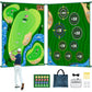 Double-Sided Golf Chipping Practice Mat for Indoor and Outdoor Use