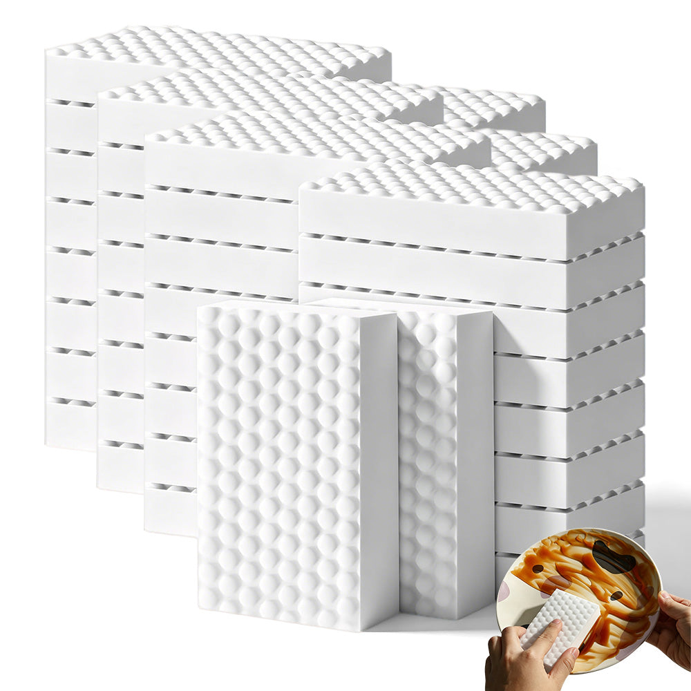 50 PCS Reusable Sponge Eraser High Density Cleaning Sponge for Kitchen Bathroom