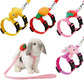 4Pcs Adjustable Rabbit Leash and Harness Set with Vest Style for Small Pets