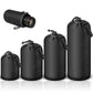 4Pack DSLR Camera Lens Pouch Case Bag Cover Canon Nikon Sony Panasonic