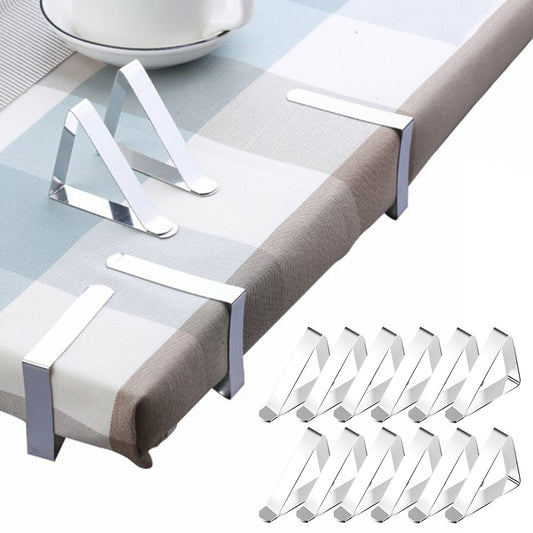 12X Tablecloth Clips Desk Table Cloth Cover Clamp Holder Party Wedding Picnic