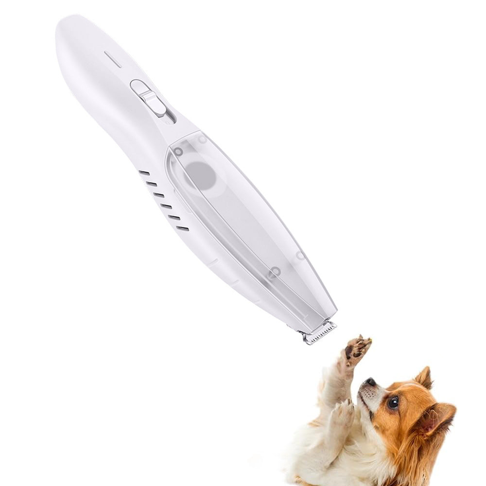 Suction Vacuum Pet Paw Trimmer Cordless Hair Shaver Vacuum Clipper for Dog Cat