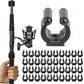 40 PCS Fishing Pole Rod Holder Clips Wall Mounted Rod Rack for Pool Cue