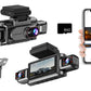 4-Channel WiFi Dash Cam with 64GB Memory Card Night Vision Car Recorder 1080P Car Camera 480P Dash Camera