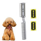 Two Sided Pet Grooming Comb with Razor for Dog Cat Fur Trimming and Thinning