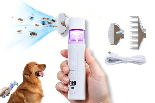 2-in-1 Electric Cordless Pet Flea Comb Grooming Vacuum