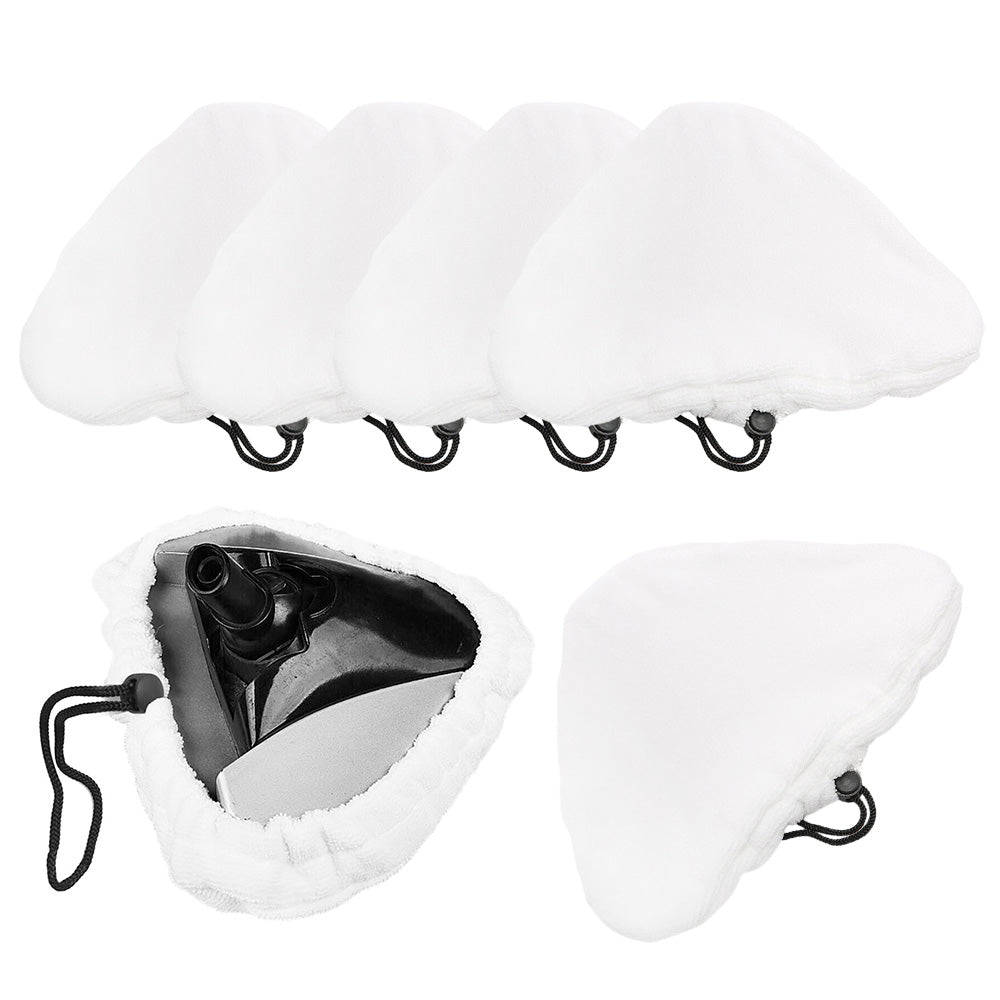 6Pcs Steam Mop Pads Replacement Washable Microfibre Cloth