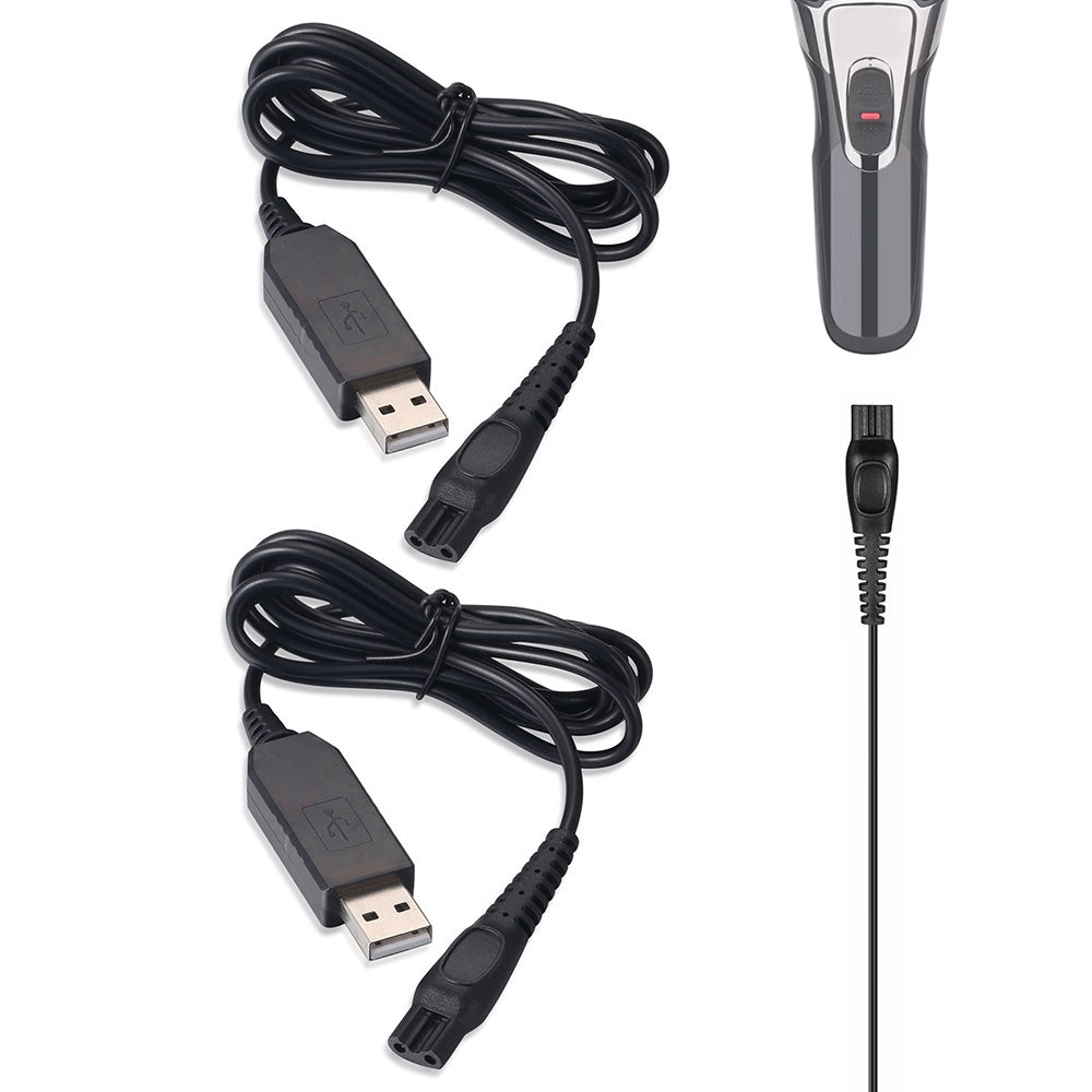 2 Pack 15V USB Charging Cables Compatible with Philips Shavers