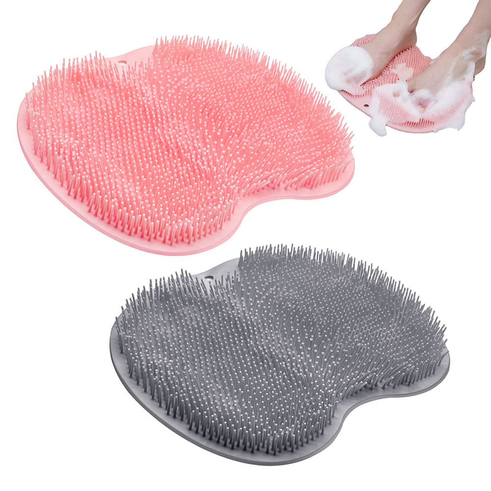 2 Pack Foot Back Body Scrubber Bath Shower Brush Cleaning Mat