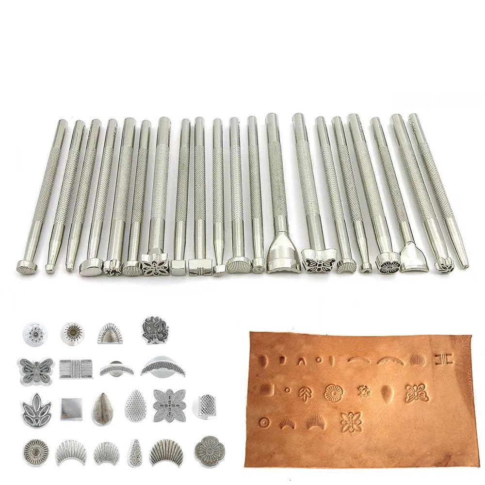 20 Piece Leather Working Saddle Making Tools for DIY Bags Belts Wallets
